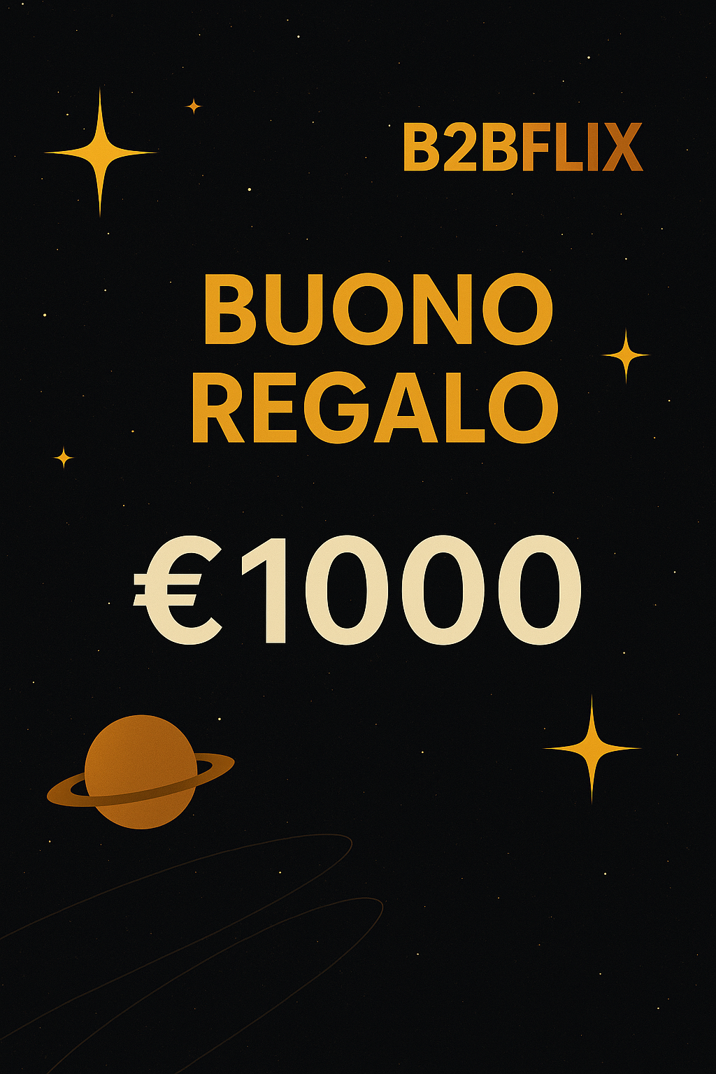 Buono regalo B2BFLIX Gift Card 1000 €