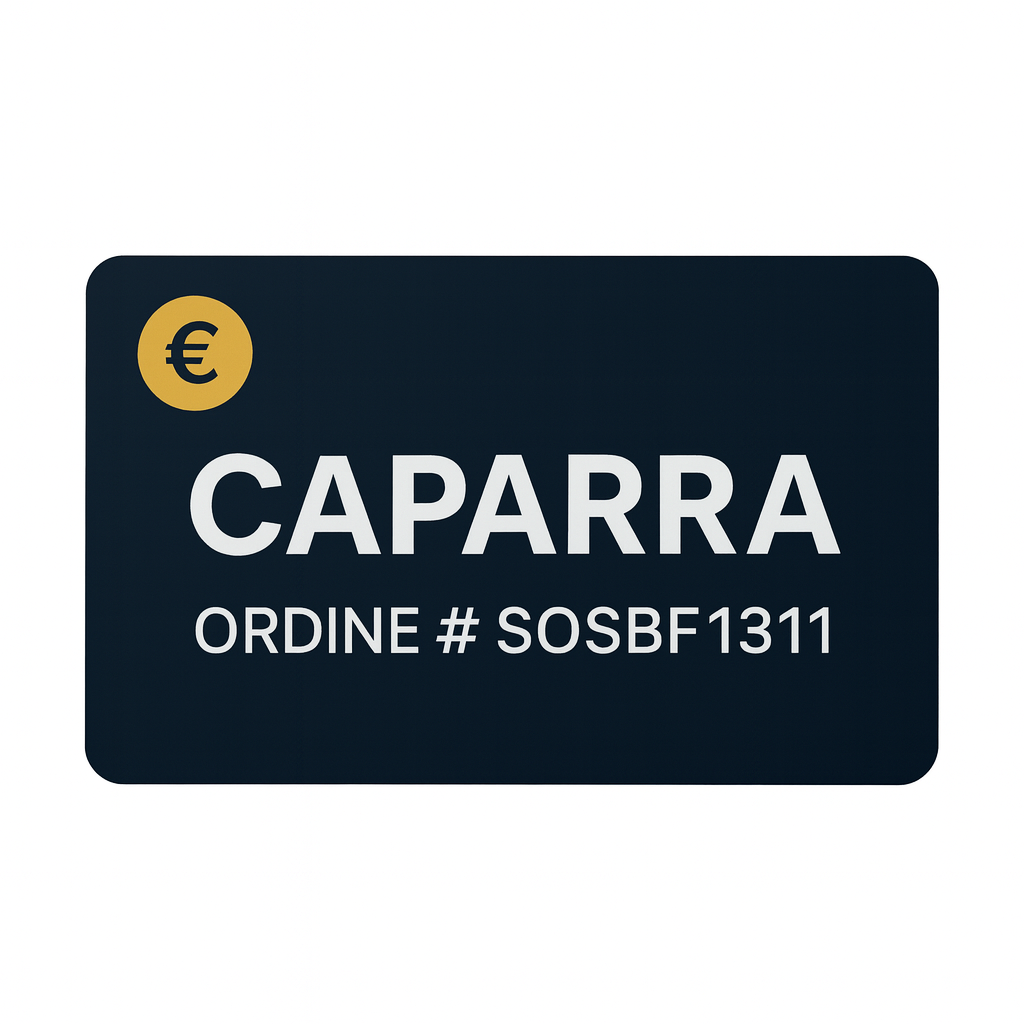 Caparra ordine #SOSBF1311 – APC Smart-UPS X 3000VA