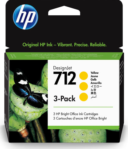 HP CART INCHIOSTRO MAGENTA 712, CONFEZIONE DA 3