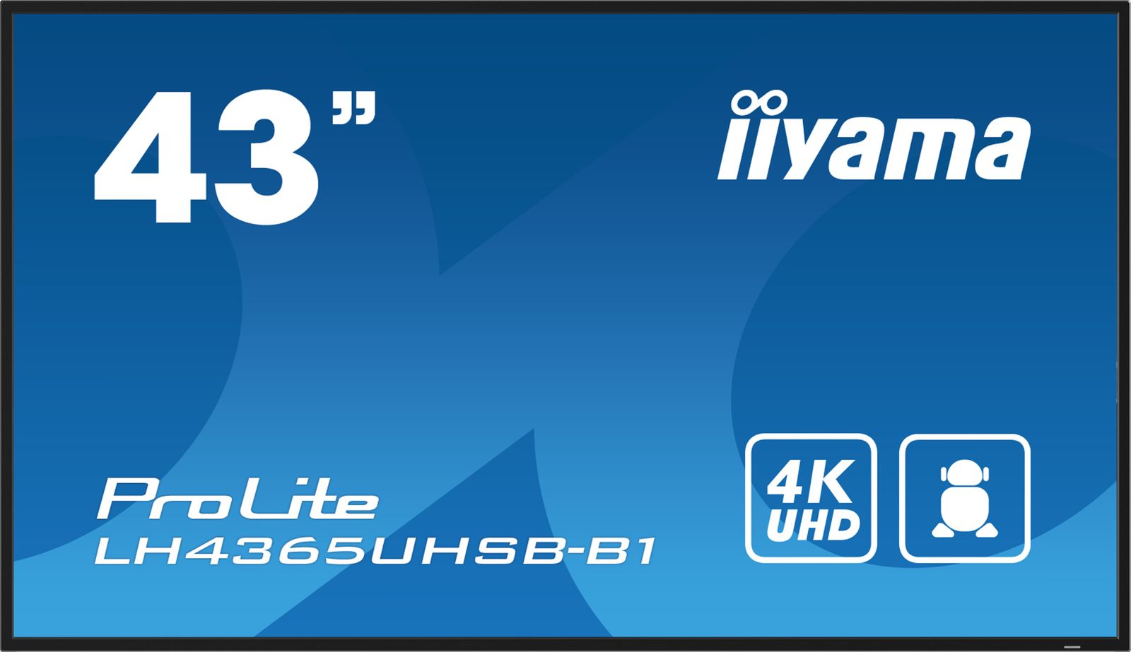 iiyama ProLite LH4365UHSB-B1 – Display Signage 43" 4K UHD 800 cd/m² (24/7)