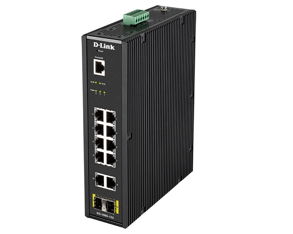 SWITCH INDUSTRIALE L2 A 12 PORTE D-LINK