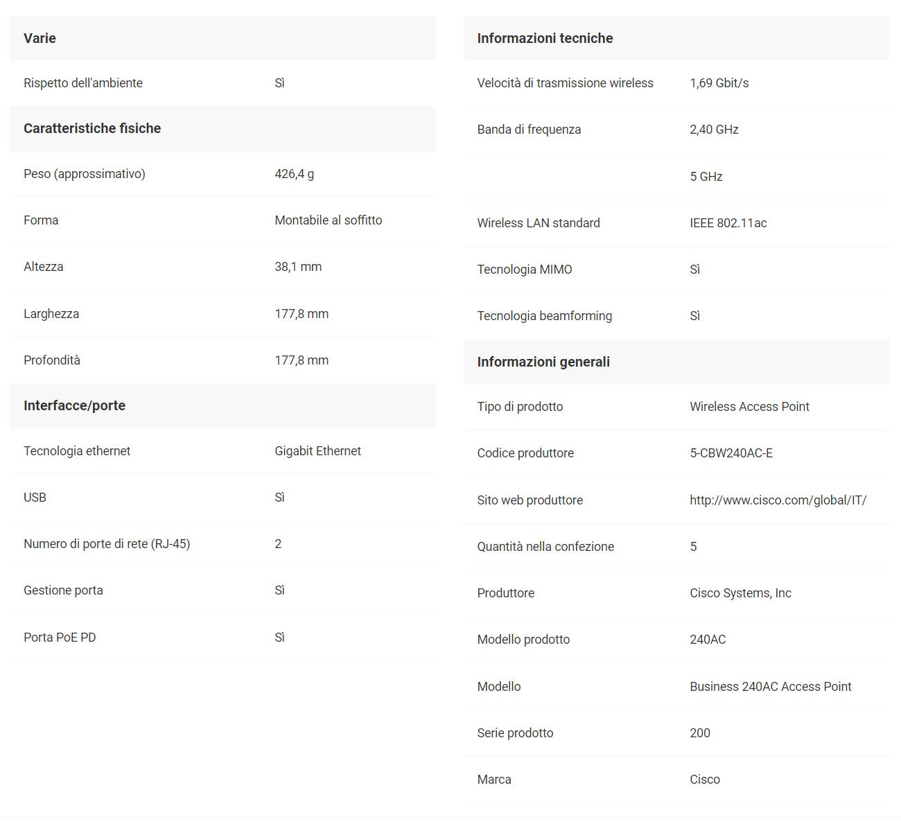CATALIZZATORE 1000 48PORT GE, 4X1G SFP