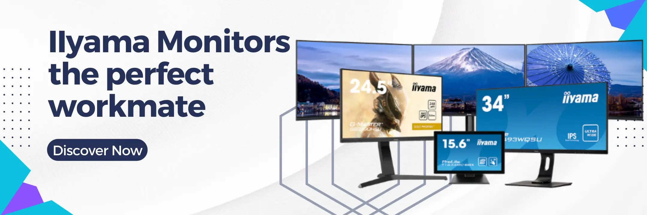 Gama de monitores Iiyama profesionales para empresas y oficinas