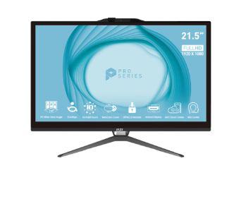 MSI PC AIO 21,5" TOUCH PRO AP222T 13M-072IT i3-13100 8GB 512GB SSD NERO WIN 11 PRO