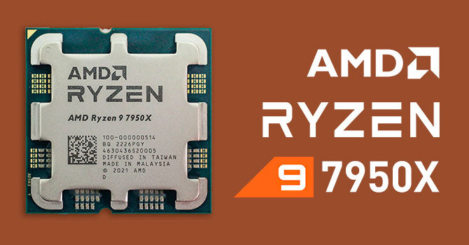 CPU AMD RYZEN 9, 7950X, AM5, 4,50 GHz 16 CORE, CACHE 64 MB, 170 W, WOF