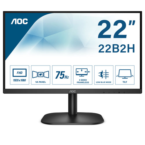 MONITOR AOC 21,5 LED VA 16:9 FHD 4MS 200 CDM, VGA/HDMI