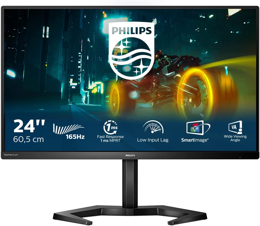MONITOR PHILIPS 23,8 LED VA 16:9 FHD 1MS 165HZ 350 CDM, HDMI/DP, PIVOT, MULTIMEDIALE