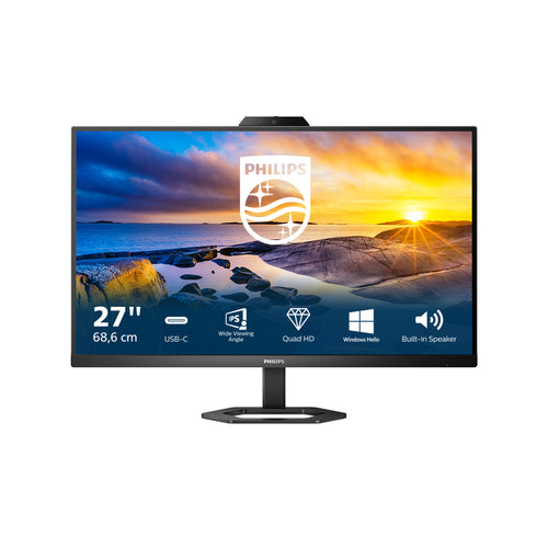 MONITOR PHILIPS 27 LED IPS 16:9 FHD 1MS 300 CDM, HDMI / DP PIVOT, USB-C, WEBCAM, MULTIMEDIA