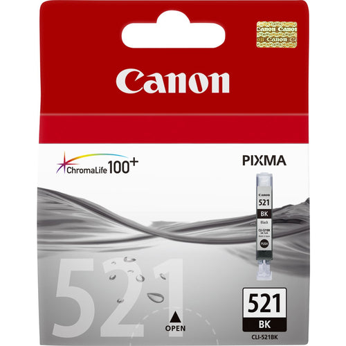 CANON CARRELLO INCHIOSTRO SERBATOIO NERO CLI-521BK (CONTENUTO 9ML) X PIXMA IP4700