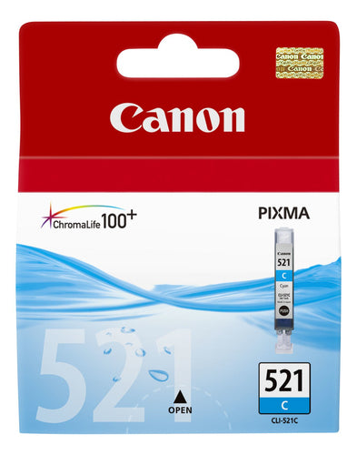 CANON CARRELLO INCHIOSTRO SERBATOIO CIANO CLI-521C PER PIXMA IP4600 - IP4700