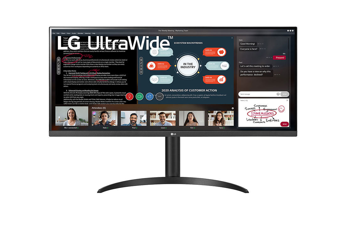 LG MONITOR 34 LED IPS 2560X1080 21:9 5MS 250CDM, REG ALTEZZA, HDMI