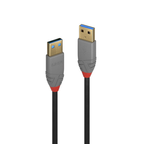 LINDY CAVO USB ANTHRA LINE 3.0 TIPO A MASCHIO AA MASCHIO 0.5 MT DOPPIA SCHERMATA GUSCIO P