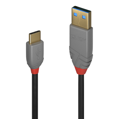 LINDY CAVO USB 2.0 TIPO C/A ANTRACITE LINE, 2M