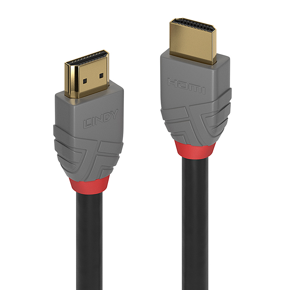 LINDY CAVO HDMI HIGH SPEED ANTHRA LINE 1MT SUPPORTA RISOLUZIONE UHD FINO A 4K
