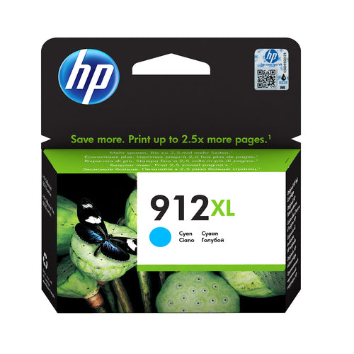 CARTUCCIA INCHIOSTRO HP CIANO N. 912XL PER OFFICEJET 8012, 8013, 8014, 8015, 8022, 8024, 8025, 8035 TS