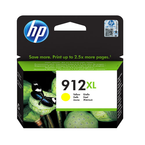 CARTUCCIA HP INK GIALLO N. 912XL PER OFFICEJET 8012, 8013, 8014, 8015, 8022, 8024, 8025, 8035 T