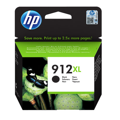 CARTUCCIA INCHIOSTRO HP NERO 912 XL PER OFFICEJET 8012, 8013, 8014, 8015, 8022, 8024, 8025, 8035 TS