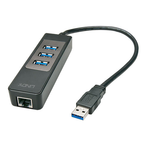 LINDY ADATTATORE USB 3.1 GIGABIT ETHERNET HUB