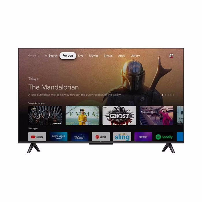 TCL TV 43" 4K HDR SMART TV ANDROID CON GOOGLE TV NERO