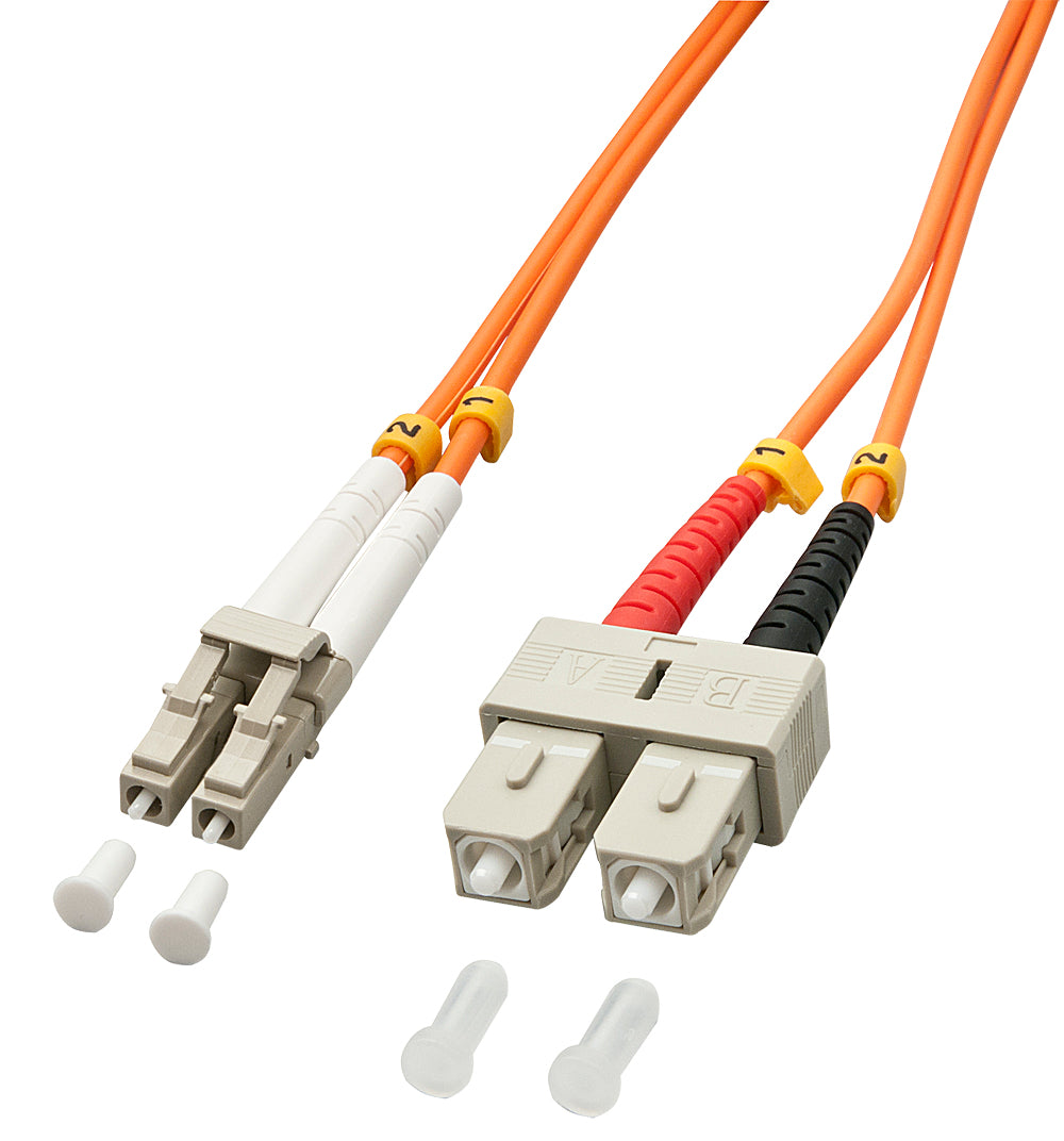 LINDY CAVO IN FIBRA OTTICA DUPLEX LC/SC OM2 50/125M 1M