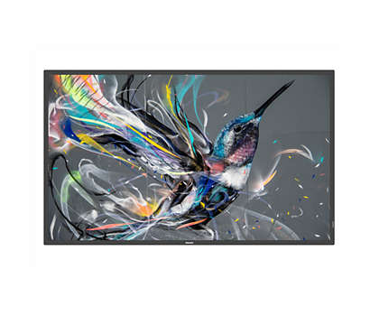 MONITOR PHILIPS DIGITAL SIGNAGE 50 LED Q-LINE 16:9 4K UHD 8MS 400 CDM, VGA/DVI/HDMI, LAN,