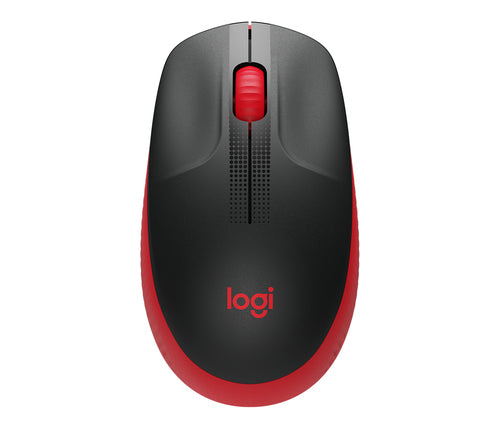 MOUSE LOGITECH WIRELESS M190 FULL-SIZE, OTTICO, USB, ROSSO