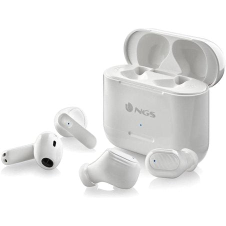 NGS SET DA 4 AURICOLARI, DUE PAIA BLUETOOTH CON CONNESSIONE AUTOMATICA, 30 ORE, SENSORE TO