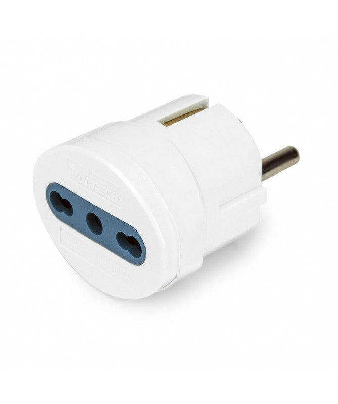 VULTECH ADATTATORE SCUKO A BIPASSO 10/16A