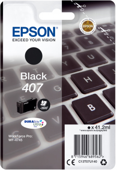 CARTUCCIA EPSON INCHIOSTRO NERO PER WF-4545, 407 L