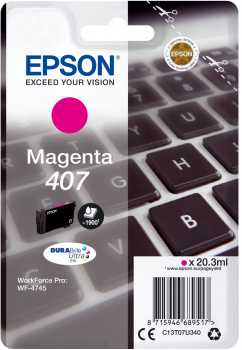 CARTUCCIA EPSON INCHIOSTRO MAGENTA PER WF-4545, 407 L