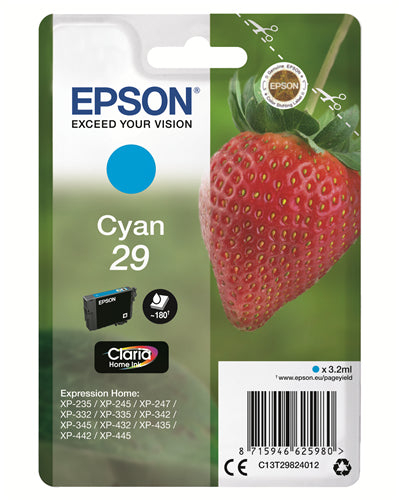 CARRELLO EPSON. INCHIOSTRO CIANO SERIE FRAGOLA