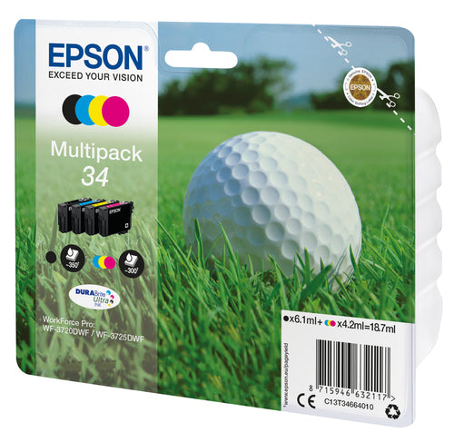 CARRELLO EPSON. INCHIOSTRO MULTICOLORE 34 SERIE PALLINA DA GOLF
