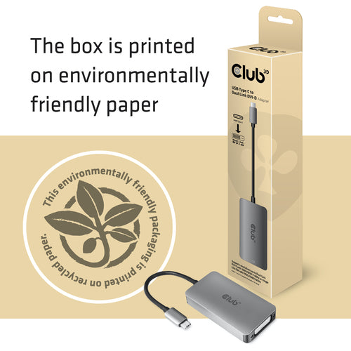 CLUB3D USB TYPE C A DVI I DUAL LINK SUPPORTA RISOLUZIONI 4K30HZ - HDCP DISATTIVATO