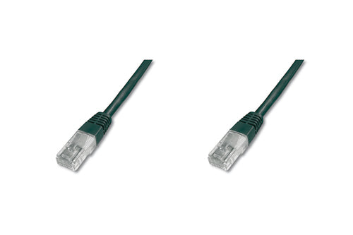 DIGITUS CAVO DI RETE UTP, CAT 5E, NON SCHERMATO, 0,5MT, NERO