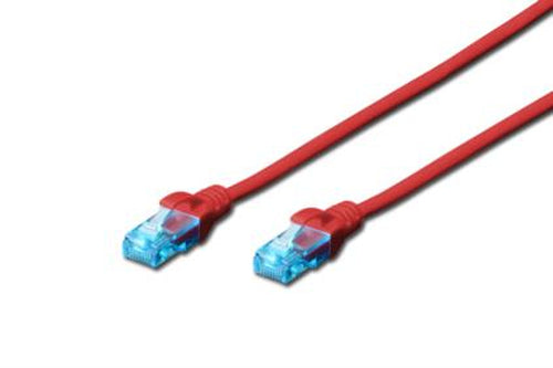 DIGITUS CAVO DI RETE UTP, CAT 5E, NON SCHERMATO, 1MT, ROSSO