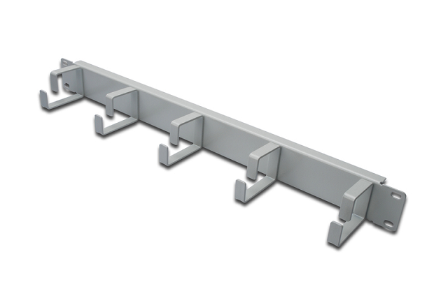 DIGITUS PANNELLO GUIDACAVI CON ANELLI PER ARMADI RACK 19" 1U GRIGIO