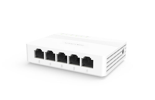 HIKVISION SWITCH 5 PORTE GIGABIT SWITCH DESKTOP NON GESTITO 5 PORTE GIGABIT RJ45, DESKTOP PLA