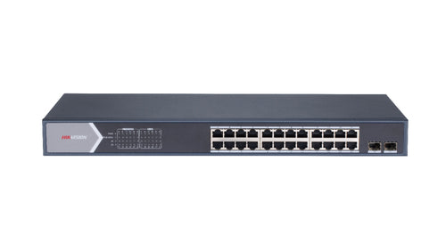 SWITCH HIKVISION 24 PORTE GIGABIT SWITCH POE NON GESTITO 2 PORTE UPLINK SFP GIGABIT, 802.3AF/