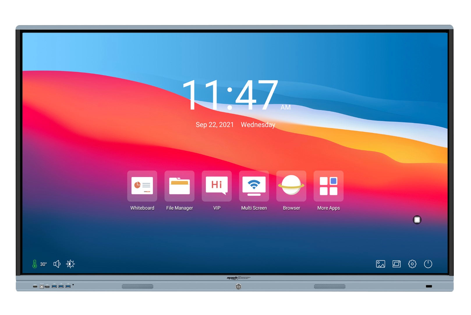 MACHPOWER DISPLAY TOUCH INTERATTIVO 65" 16:9 4K UHD, 20 TOCCHI, 4GB / 32 GB, VGA/HDMI,