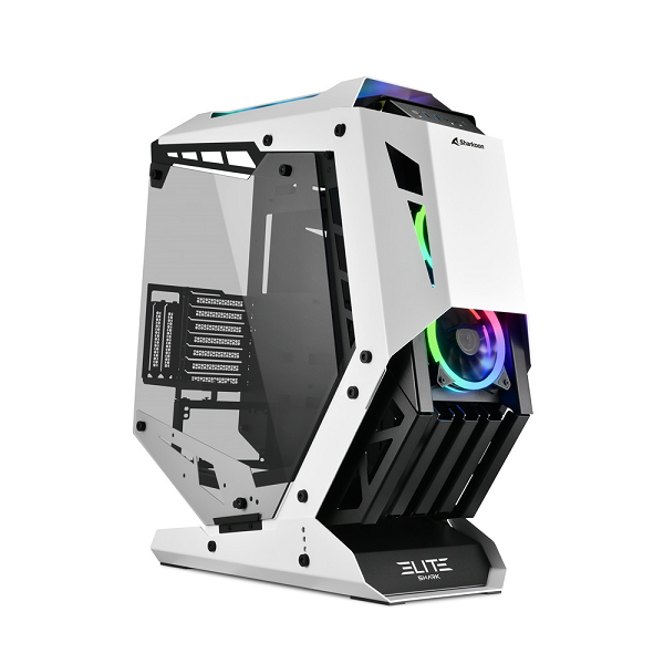 SHARKOON CASE ELITE SHARK CA700 ATX OPEN FRAME, 2XU3, 1X USB-C, VETRO TEMPERATO, 5XARGB FA