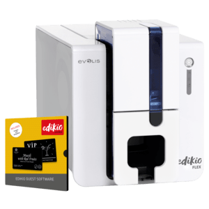 EVOLIS EDIKIO FLEX - SOLUZIONE OSPITI, UNILATERALE, 12 PUNTI /MM (300DPI), USB, ETHERNET, KI