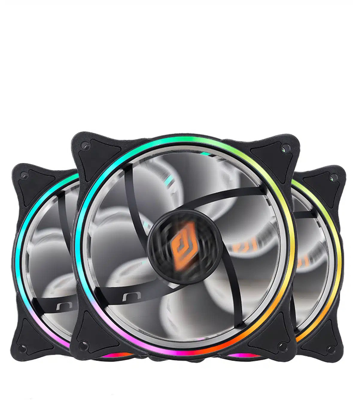 NOUA VENTOLA 120MM NOTUS KIT BLACK (3FAN + CONTROLLER ARGB) 1200RPM