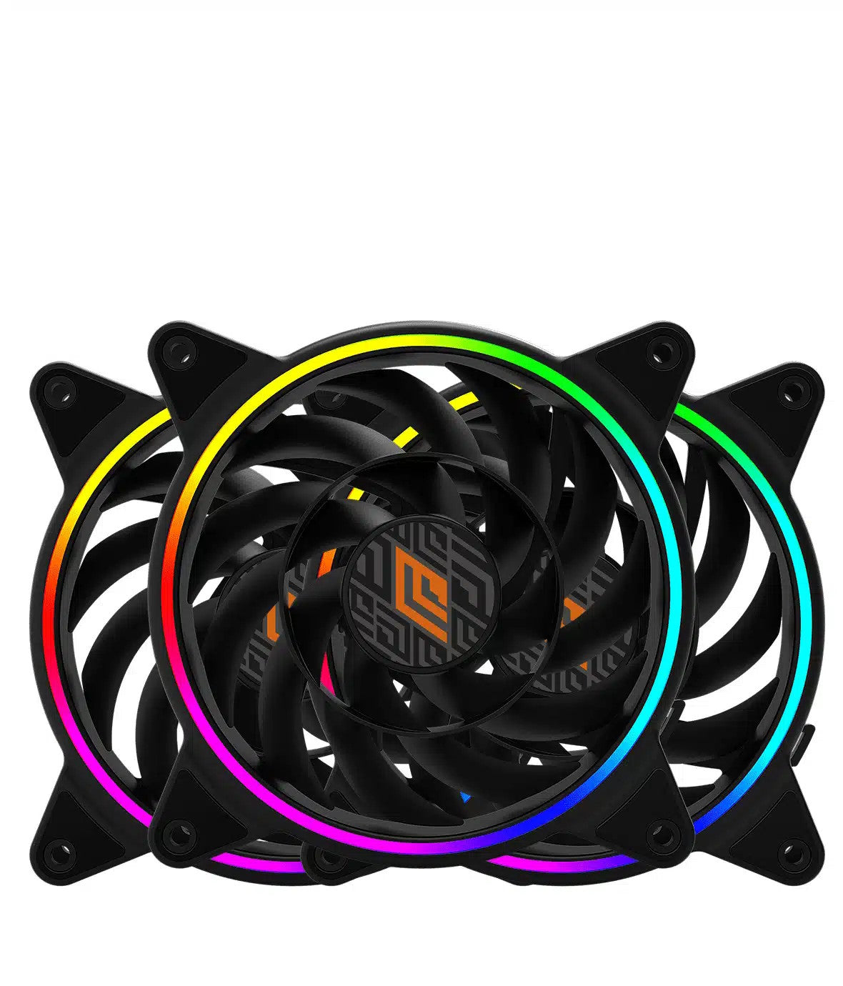 NOUA VENTOLA 120MM SKIRON KIT BLACK (3FAN ARGB + CONTROLLER ARGB) 1200RPM