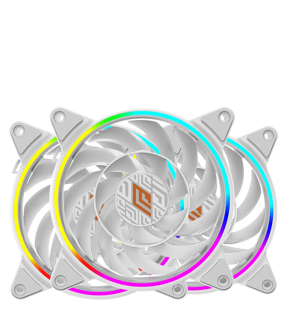 NOUA VENTOLA 120MM SKIRON KIT WHITE (3FAN ARGB + CONTROLLER ARGB) 1200RPM