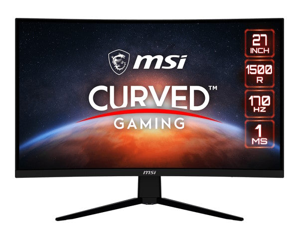 MONITOR MSI CURVO 27 LED VA 16:9 WQHD, 1500R, 1ms 170hz, DP/HDMI