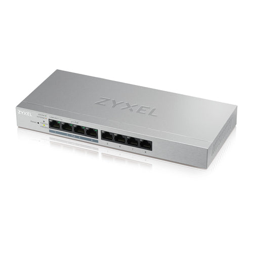 ZYXEL SWITCH UNMANAGED PLUS 8 PORTE GIGABIT (4 PoE), EASY MANAGEMENT PER VLAN, QoS, DESIGN