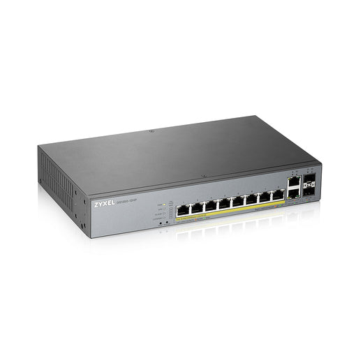 ZYXEL SWITCH MANAGED PER CCTV: 8 PORTE GIGABIT POE 130W + 2 PORTE SFP, NFLEX