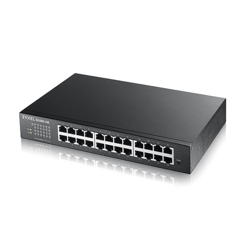 ZYXEL SWITCH MANAGED 24 PORTE GIGABIT, SUPPORTO IPV6, VLAN, DESIGN SENZA VENTOLE, DESKTOP/