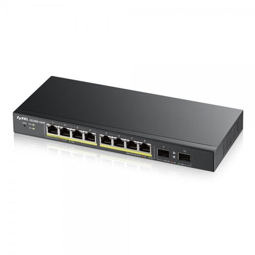 ZYXEL SWITCH MANAGED 8 PORTE GIGABIT POE (FINO A 70W), IPV6, VLAN, DESIGN SENZA VENTOLE, D