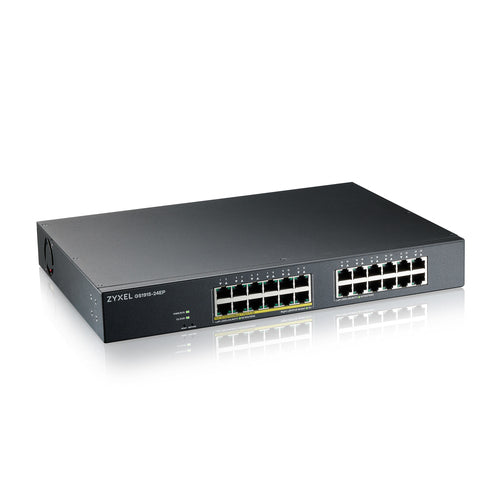 ZYXEL SWITCH MANAGED 24 PORTE GIGABIT POE, DESIGN SENZA VENTOLE, DESKTOP, NEBULAFLEX